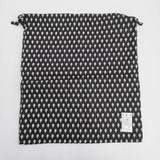 R&D.M.Co- 未使用品 ARTICHOKE DRAWSTRING BAG コットン 巾着バッグ ブラック ベージュ レディース オールドマンズテーラー【中古】6-0901G♪