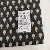 R&D.M.Co- 未使用品 ARTICHOKE DRAWSTRING BAG コットン 巾着バッグ ブラック ベージュ レディース オールドマンズテーラー【中古】6-0901G♪