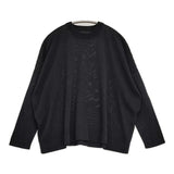 TORICI アイス ニットセーター 定価36300円 22027 コットン クルーネック セーター ニット ブラック レディース トリチ【中古】6-0904M♪