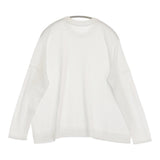 TORICI アイス ニットセーター 定価36300円 22027 コットン クルーネック セーター ニット ホワイト レディース トリチ【中古】6-0904M♪