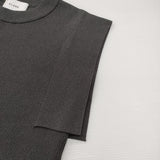 CLANE 新品 SQUARE SLEEVE KNIT TOPS スクエアスリーブニットトップス サイズ2 定価13200円 セーター ニット 26SS チャコールグレー レディース クラネ【中古】6-0904S♪