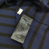 IENA SEATTLEボーダーボートネックプルオーバー 定価13200円 カットソー セーター ニット 26SS ネイビー ブラック レディース イエナ【中古】6-0904M♪