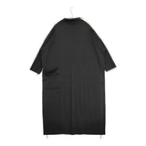 himukashi ウールポンチ 現サリゲナク サイズ1 ハイネック オフタートル ドレス ワンピース ブラック レディース ヒムカシ【中古】6-0901T♪