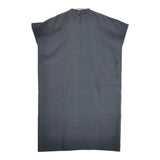 himukashi square french tunic 軽撥水・速乾ポリエステル 現サリゲナク フレンチスリーブ ワンピース ネイビー 濃紺 レディース ヒムカシ【中古】6-0904S♪
