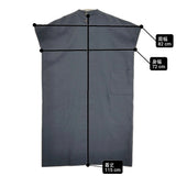 himukashi square french tunic 軽撥水・速乾ポリエステル 現サリゲナク フレンチスリーブ ワンピース ネイビー 濃紺 レディース ヒムカシ【中古】6-0904S♪