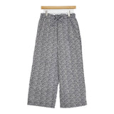 Toujours Pajama Pants フラワープリント パジャマパンツ サイズ2 定価39600円 AM41GP04 花柄 イージー パンツ ネイビー ホワイト レディース トゥジュー【中古】6-0904M♪