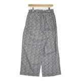 Toujours Pajama Pants フラワープリント パジャマパンツ サイズ2 定価39600円 AM41GP04 花柄 イージー パンツ ネイビー ホワイト レディース トゥジュー【中古】6-0904M♪