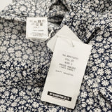 Toujours Pajama Pants フラワープリント パジャマパンツ サイズ2 定価39600円 AM41GP04 花柄 イージー パンツ ネイビー ホワイト レディース トゥジュー【中古】6-0904M♪