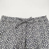 Toujours Pajama Pants フラワープリント パジャマパンツ サイズ2 定価39600円 AM41GP04 花柄 イージー パンツ ネイビー ホワイト レディース トゥジュー【中古】6-0904M♪