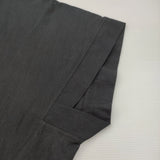 BUNON Khadi cotton Logo woven-T インド製 刺繍 サイズM コットン フレンチスリーブ ブラウス シャツ ネイビー 濃紺 レディース ブノン【中古】6-0904S♪