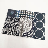 mina perhonen piece book cover pi0154 パッチワーク ブックカバー ネイビー マルチカラー レディース ミナペルホネン【中古】6-1011G◎