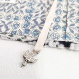 mina perhonen piece book cover pi0154 パッチワーク ブックカバー ネイビー マルチカラー レディース ミナペルホネン【中古】6-1011G◎
