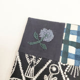 mina perhonen piece book cover pi0154 パッチワーク ブックカバー ネイビー マルチカラー レディース ミナペルホネン【中古】6-1011G◎