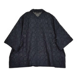mina perhonen tambourine フレアスリーブブラウス ads1371 サイズ40 ブラウス シャツ 25SS ダークネイビー 濃紺 レディース ミナペルホネン【中古】6-0904S♪