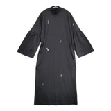 mina perhonen 未使用品 choucho ハイネックカットソードレス ada8024 刺繍 定価41800円 サイズ40 ワンピース 25AW ブラック レディース ミナペルホネン【中古】6-0825M♪