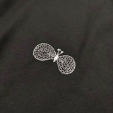mina perhonen 未使用品 choucho ハイネックカットソードレス ada8024 刺繍 定価41800円 サイズ40 ワンピース 25AW ブラック レディース ミナペルホネン【中古】6-0825M♪