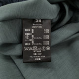 mina perhonen 未使用 papurikko ads5405 定価90200円 刺繍 コットンシルク バルーンギャザー ロングスカート 25SS ネイビー レディース ミナペルホネン【中古】6-0825G♪