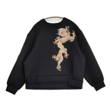 VIVIENNE TAM ドラゴン ファー刺繍トレーナー サイズ38 10275060 スウェット ブラック レディース ヴィヴィアンタム【中古】6-1009M♪