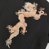 VIVIENNE TAM ドラゴン ファー刺繍トレーナー サイズ38 10275060 スウェット ブラック レディース ヴィヴィアンタム【中古】6-1009M♪