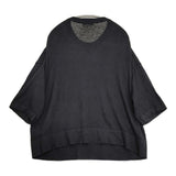 かぐれ リネン半袖クルーネックニット ワイドシルエット 定価15400円 セーター ニット 26SS ブラック レディース かぐれ/KAGURE【中古】6-0825S♪