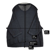 かぐれ リネン半袖クルーネックニット ワイドシルエット 定価15400円 セーター ニット 26SS ブラック レディース かぐれ/KAGURE【中古】6-0825S♪