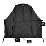 かぐれ ノーカラークルーネックオーバーシャツ タイプライター 定価18700円 長袖シャツ 26SS ブラック レディース かぐれ/KAGURE【中古】6-0825M♪