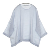 grin 未使用品 ラミーローンTシャツプルオーバー 定価15400円 8262T-023 ブラウス シャツ 26SS ライトブルー レディース グリン【中古】6-0825M♪