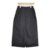 NATURAL LAUNDRY コットンリネンカルゼロングチノスカート 定価16280円 サイズ2 ロングスカート 26SS ブラック レディース ナチュラルランドリー【中古】6-0825G♪