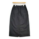 NATURAL LAUNDRY コットンリネンカルゼロングチノスカート 定価16280円 サイズ2 ロングスカート 26SS ブラック レディース ナチュラルランドリー【中古】6-0825G♪