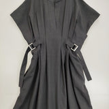 stylemixer サイドバックルベルトワンピース サイズS 定価9350円 ワンピース 26SS チャコールグレー レディース スタイルミキサー【中古】6-0825S♪
