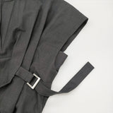 stylemixer サイドバックルベルトワンピース サイズS 定価9350円 ワンピース 26SS チャコールグレー レディース スタイルミキサー【中古】6-0825S♪