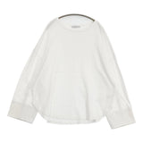 ETRE TOKYO ボートネック カフス ロンTee 定価16500円 長袖Ｔシャツ カットソー ロンＴ 2026 ホワイト レディース エトレトウキョウ【中古】6-0825M♪