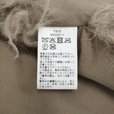 three dots ウェイビーファー ショートジレ サイズS 定価29700円 MK0001Y ベスト 25AW グレーベージュ レディース スリードッツ【中古】6-0908T♪