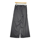 three dots 新品 フィブリオ ワイドパンツ サイズS 定価31900円 FL6001Y パンツ 26SS ソフトブラック チャコールグレー レディース スリードッツ【中古】6-0825M♪