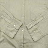 ETRE TOKYO 新品 ガーメントダイソフトシアーシャツ 定価25300円 長袖シャツ 26SS セージ ライトグリーン レディース エトレトウキョウ【中古】6-0825M♪