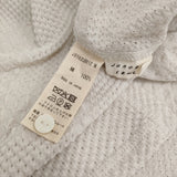 JURGEN LEHL J0162UB612 モスクロングベスト 定価48400円 日本製 Vネック ベスト 26SS ホワイト レディース ヨーガンレール【中古】6-0908M♪