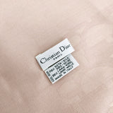 Christian Dior シルク ウール モノグラム 大判 フリンジ スカーフ ショール ストール ピンク レディース クリスチャンディオール【中古】6-1011T◎