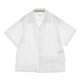 Y's HIN COTTON TWILL HALF SLEEVE BOX SHIRT サイズ2 定価27500円 オープンカラー 半袖シャツ ホワイト レディース ワイズ/Yohji【中古】6-0825S♪