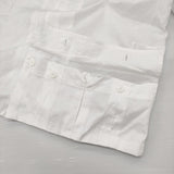 Y's HIN COTTON TWILL HALF SLEEVE BOX SHIRT サイズ2 定価27500円 オープンカラー 半袖シャツ ホワイト レディース ワイズ/Yohji【中古】6-0825S♪