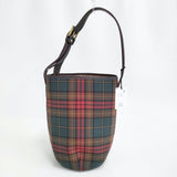 A VACATION/UNITED ARROWS 美品 MARCHE マルシェ 別注 タータンチェック ショルダーバッグ 定価60500円 25AW CAVAN ブラウン グリーン レディース アヴァケーション/ユナイテッドアローズ【中古】6-0908T♪
