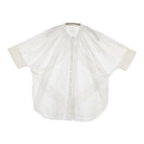 Pheeta 別注 Eliza ブラウス エリザ インド製 ピンタック シャーリング 定価37950円 ブラウス シャツ 25SS ホワイト レディース フィータ【中古】6-0908S♪
