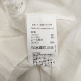 Pheeta 別注 Eliza ブラウス エリザ インド製 ピンタック シャーリング 定価37950円 ブラウス シャツ 25SS ホワイト レディース フィータ【中古】6-0908S♪