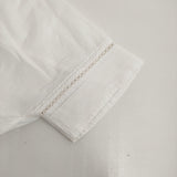 Pheeta 別注 Eliza ブラウス エリザ インド製 ピンタック シャーリング 定価37950円 ブラウス シャツ 25SS ホワイト レディース フィータ【中古】6-0908S♪