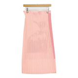 PLEATS PLEASE ISSEY MIYAKE パフェ 転写 PP06-JG506 サイズ1 プリーツ ロングスカート ピンク レディース プリーツプリーズ【中古】6-0908G♪