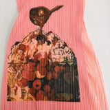 PLEATS PLEASE ISSEY MIYAKE パフェ 転写 PP06-JG506 サイズ1 プリーツ ロングスカート ピンク レディース プリーツプリーズ【中古】6-0908G♪