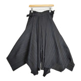 PLEATS PLEASE ISSEY MIYAKE 変形プリーツダブルアジャスター ワイドパンツ PP73-JF583 サイズ5 パンツ ブラック レディース プリーツプリーズ【中古】6-0908G♪