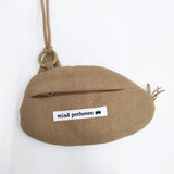 mina perhonen 未使用 tambourine chit pass 定価9460円 aca7257ps ミニショルダー ポーチ ブラウン イエロー レディース ミナペルホネン【中古】6-1011G◎