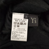 Y's YP-K52-580 サイズ2 アシンメトリー コットン混ニット 変形 ドット カーディガン 24AW ブラック レディース ワイズ/Yohji【中古】6-0928M♪