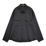 08sircus Dobby cloth cpo shirt サイズ5 S26AW-SH07 定価49500円 長袖シャツ 26AW ブラック メンズ ゼロエイトサーカス【中古】6-0908M♪