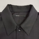 08sircus Dobby cloth cpo shirt サイズ5 S26AW-SH07 定価49500円 長袖シャツ 26AW ブラック メンズ ゼロエイトサーカス【中古】6-0908M♪